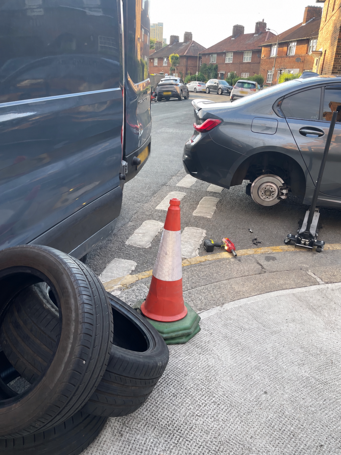 Mobile tyre replacement - Dr Tread recent job